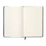 DIN A5 Notizbuch Schwarz, Rückansicht