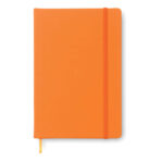 DIN A5 Notizbuch Orange als Werbeartikel mit Logodruck