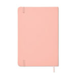 DIN A5 Notizbuch Rosa, Seitenansicht