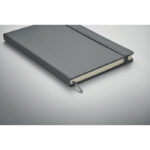 DIN A5 Notizbuch Grau, Detailaufnahme des Materials