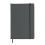 DIN A5 Notizbuch Grau, Seitenansicht