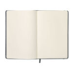 DIN A5 Notizbuch Grau von oben