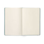 DIN A5 Notizbuch Blau von oben