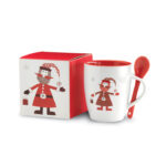 Becher mit Löffel 250ml, Rückansicht