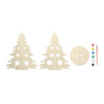 DIY Weihnachtsbaum aus Holz, Seitenansicht