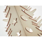 DIY Weihnachtsbaum aus Holz von oben
