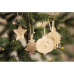 Weihnachtsschmuck Holz, Detailaufnahme des Materials