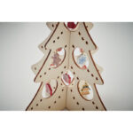 Weihnachtsdeko aus Sperrholz, Detailaufnahme des Materials