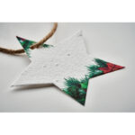 Weihnachtsschmuck Samenpapier, Detailaufnahme des Materials