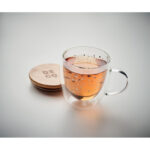 Becher Borosilikatglas Stern, Detailaufnahme des Materials