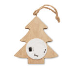 Anhänger aus Holz mit LED, Rückansicht