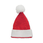 Weihnachtliche Strickmütze als Werbeartikel mit Logodruck