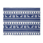 RPET-Fleece-Decke 190 g/m² Blau, Rückansicht
