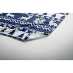 RPET-Fleece-Decke 190 g/m² Blau, Detailaufnahme des Materials