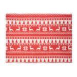 RPET-Fleece-Decke 190 g/m² Rot, Rückansicht