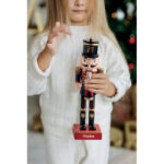 Nussknacker-Figur mit markiertem Druckbereich für Ihr Logo