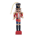 Kleine Nussknacker-Figur, geöffnet dargestellt