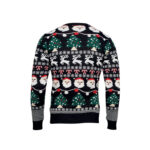 Weihnachts-LED-Pullover S/M, Rückansicht