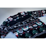 Weihnachts-LED-Pullover S/M – Vorderansicht