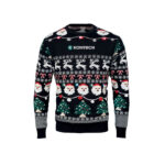 Weihnachts-LED-Pullover S/M mit markiertem Druckbereich für Ihr Logo