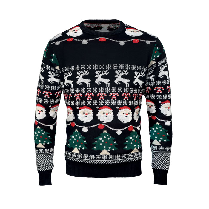 Weihnachts-LED-Pullover L/XL Weihnachts-LED-Pullover L/XL als Werbeartikel mit Logodruck