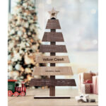 Weihnachtsbaum aus Holz, Rückansicht