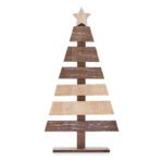 Weihnachtsbaum aus Holz von oben