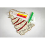 Weihnachtsschmuck Tanne, Detailaufnahme des Materials