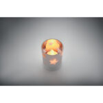 LED-Teelicht im Glashalter Silber, Detailaufnahme des Materials