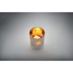 LED-Teelicht im Glashalter Gold, Detailaufnahme des Materials