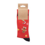 Weihnachtssocken M Rot inklusive Verpackung