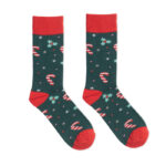 Weihnachtssocken M Gruen von oben