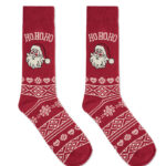 Weihnachtssocken L Rot, Rückansicht
