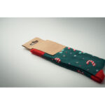 Weihnachtssocken L Gruen, Detailaufnahme des Materials