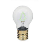 Dekorative LED-Glühbirne Gruen, Rückansicht