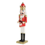 Große Nussknacker-Figur mit markiertem Druckbereich für Ihr Logo