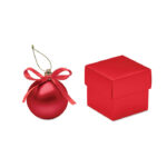 Weihnachtsbaumkugel Rot als Werbeartikel mit Logodruck