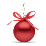 Weihnachtsbaumkugel Rot, Seitenansicht