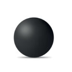 Anti-Stress-Ball Schwarz, Seitenansicht