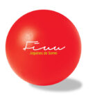 Anti-Stress-Ball Rot mit markiertem Druckbereich für Ihr Logo