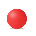 Anti-Stress-Ball Rot, Seitenansicht