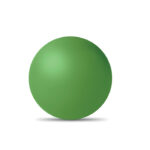 Anti-Stress-Ball Gruen, Seitenansicht