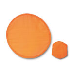 Faltbare Polyester Wurfscheibe Orange, Rückansicht