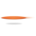 Faltbare Polyester Wurfscheibe Orange, weitere Ansicht
