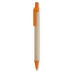 Papier/Mais PLA Kugelschreiber Orange, Rückansicht