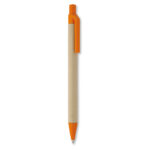 Papier/Mais PLA Kugelschreiber Orange, weitere Ansicht