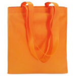 Einkaufstasche aus Vliesstoff Orange als Werbeartikel mit Logodruck