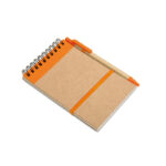 DIN A6 Notizbuch Orange als Werbeartikel mit Logodruck