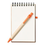 DIN A6 Notizbuch Orange, weitere Ansicht