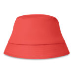 Bucket hat baumwolle 160 g/m² Rot als Werbeartikel mit Logodruck